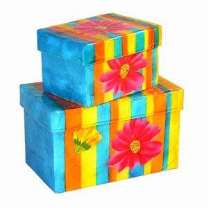 Capiz Shell Nesting Boxes